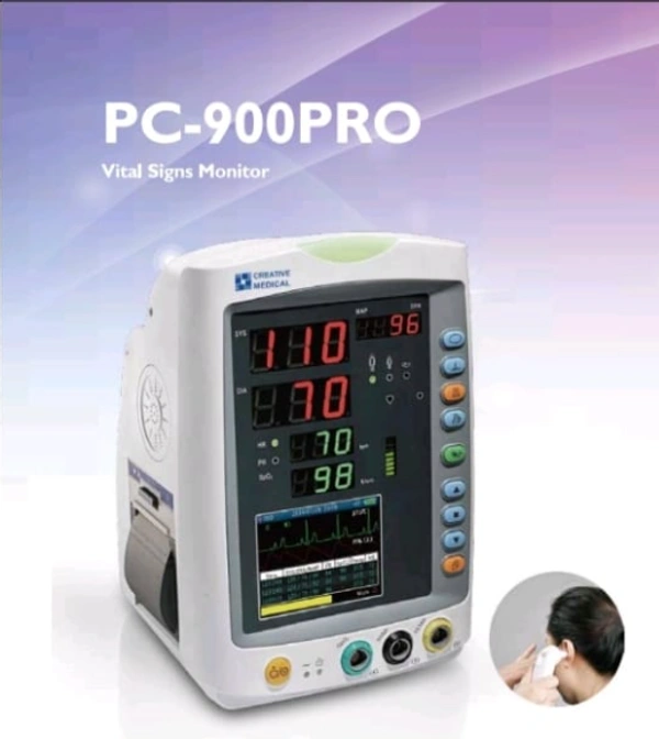 Max He Creative Medical 5-Para Patient Monitor Model PC 900PRO with 7" Display